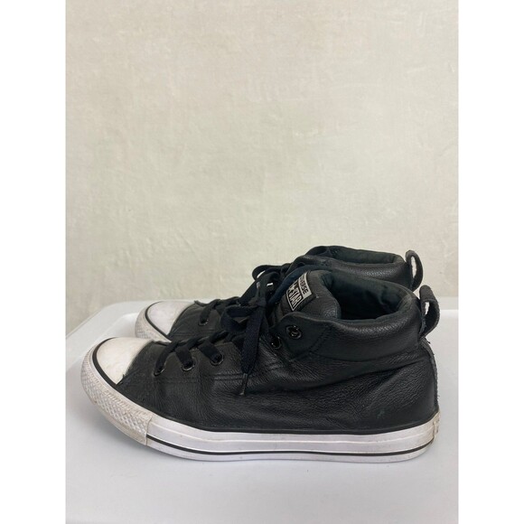 Converse Chuck Taylor All Star Leather High Top Men\'s Size 8 Black main image 5